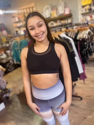 Mesh Overlay Sports Bra (More Colors)