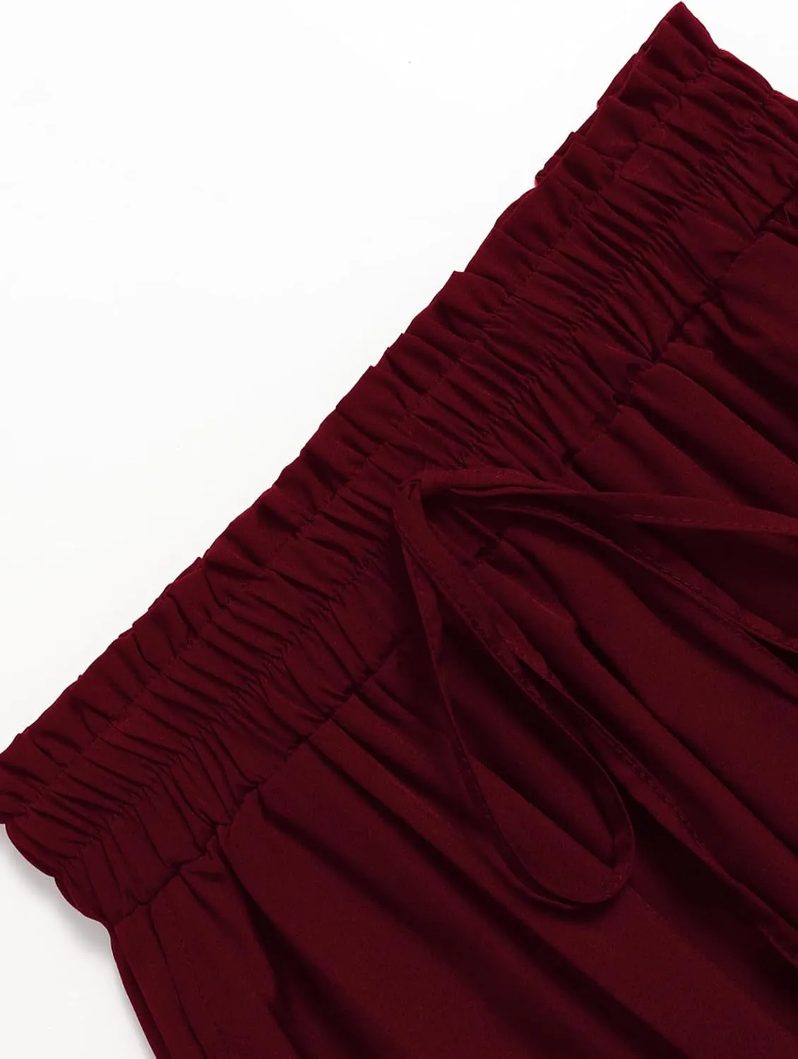 Midi Skirts for Women Elastic Waist Flowy A-line Casual Summer Beach Long Skirt