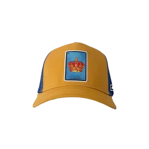 Milano Hats Yellow La Corona Blue Mesh Cap