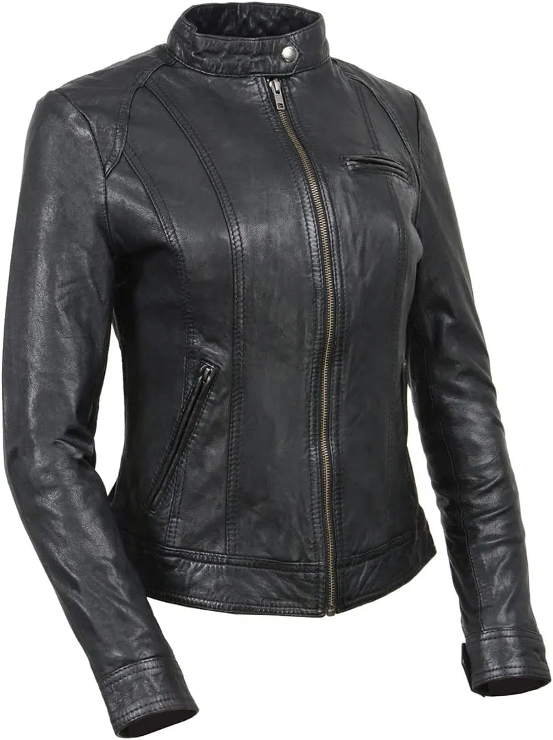 Milwaukee Leather Women's Premium Leather Casual Fashion Jackets SFL