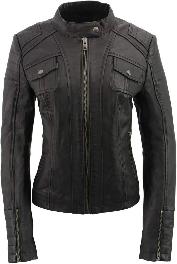 Milwaukee Leather Women's Premium Leather Casual Fashion Jackets SFL