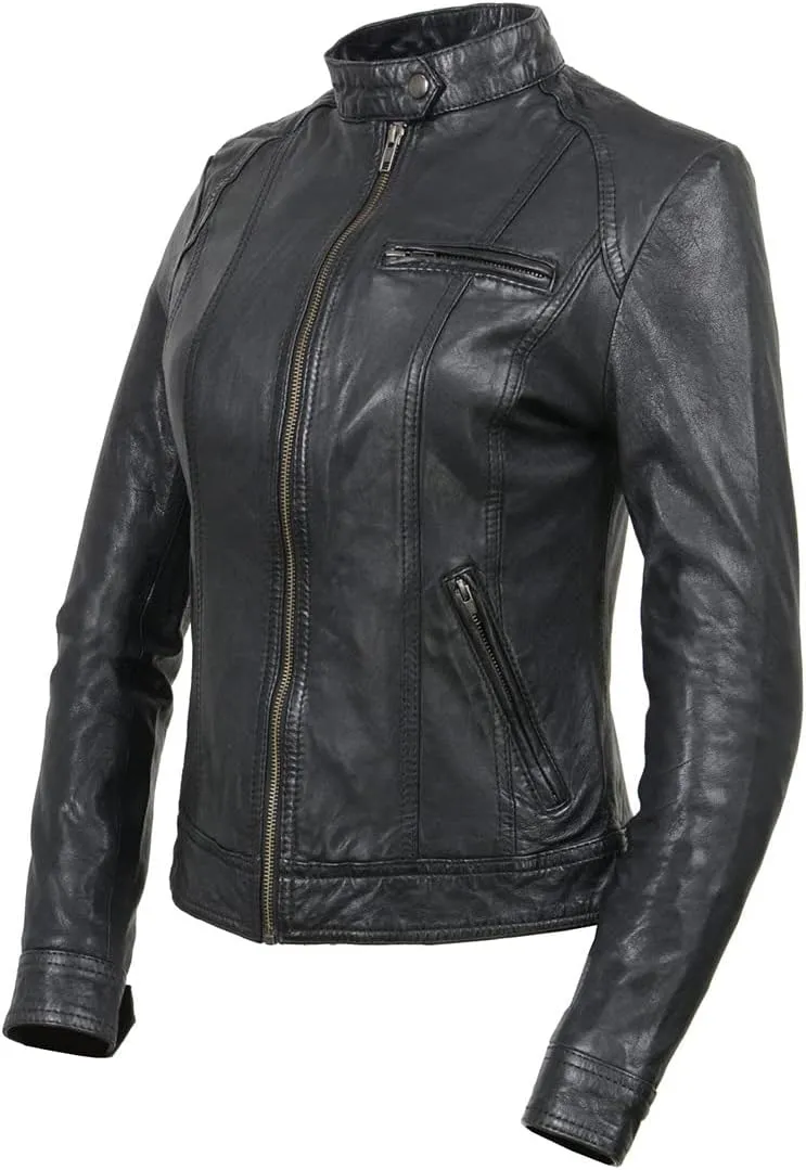 Milwaukee Leather Women's Premium Leather Casual Fashion Jackets SFL
