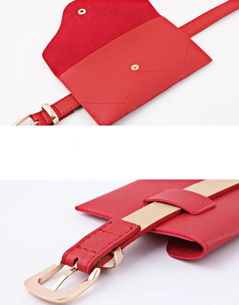 Mini Belt Waist Bag for Women Fashionable Small Waist Bag Belt Bags for Women Trendy Y2k Accessories, White, One Size
