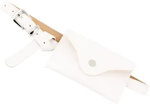 Mini Belt Waist Bag for Women Fashionable Small Waist Bag Belt Bags for Women Trendy Y2k Accessories, White, One Size