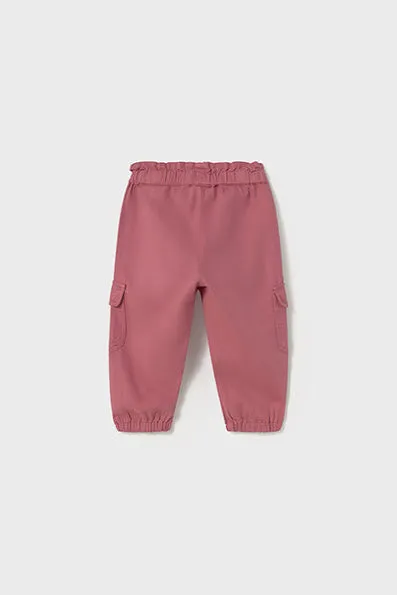 mini girl cargo twill pant
