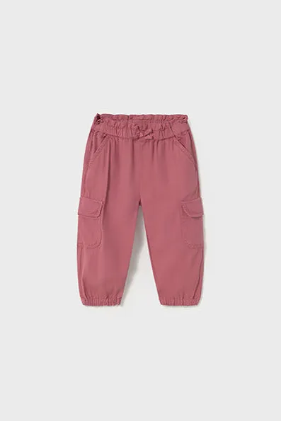 mini girl cargo twill pant