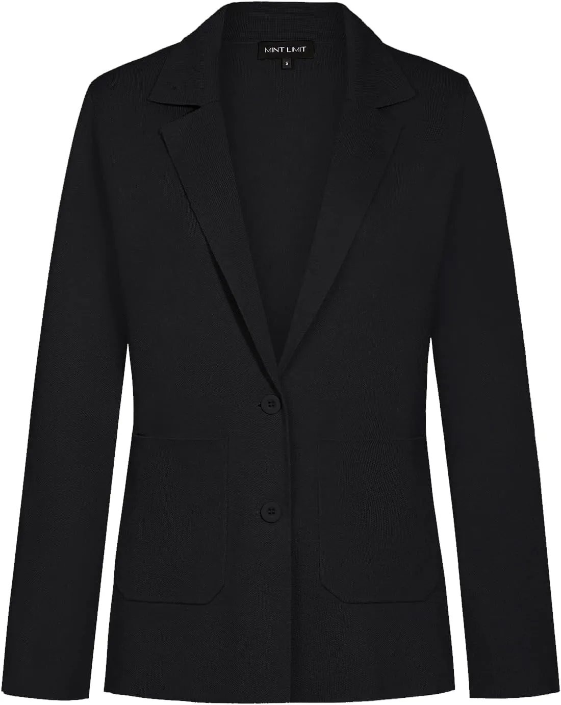 MINTLIMIT Women's Sweater Blazer Long Sleeve Lapel Button Blazers Casual Work Office Cardigan Suit Jacket with Pockets