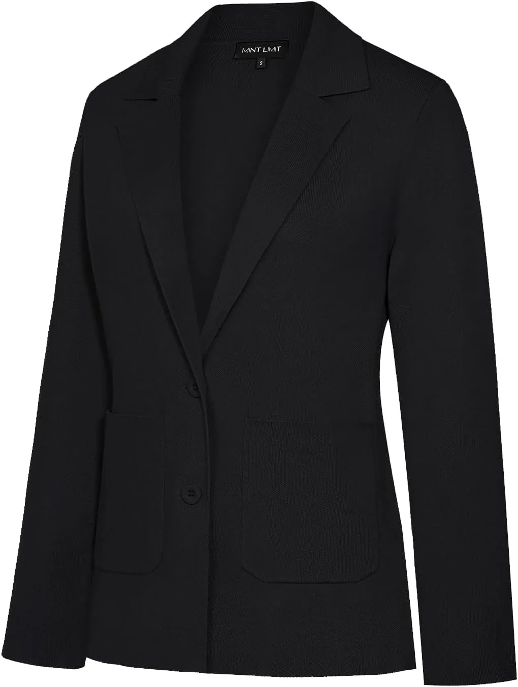 MINTLIMIT Women's Sweater Blazer Long Sleeve Lapel Button Blazers Casual Work Office Cardigan Suit Jacket with Pockets