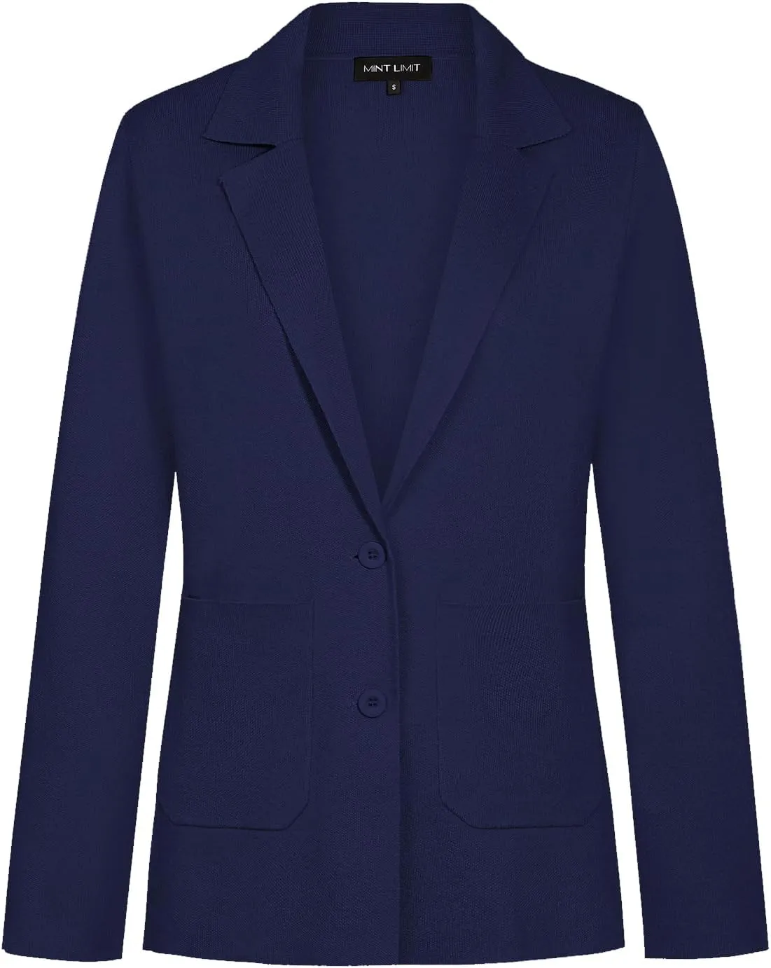 MINTLIMIT Women's Sweater Blazer Long Sleeve Lapel Button Blazers Casual Work Office Cardigan Suit Jacket with Pockets