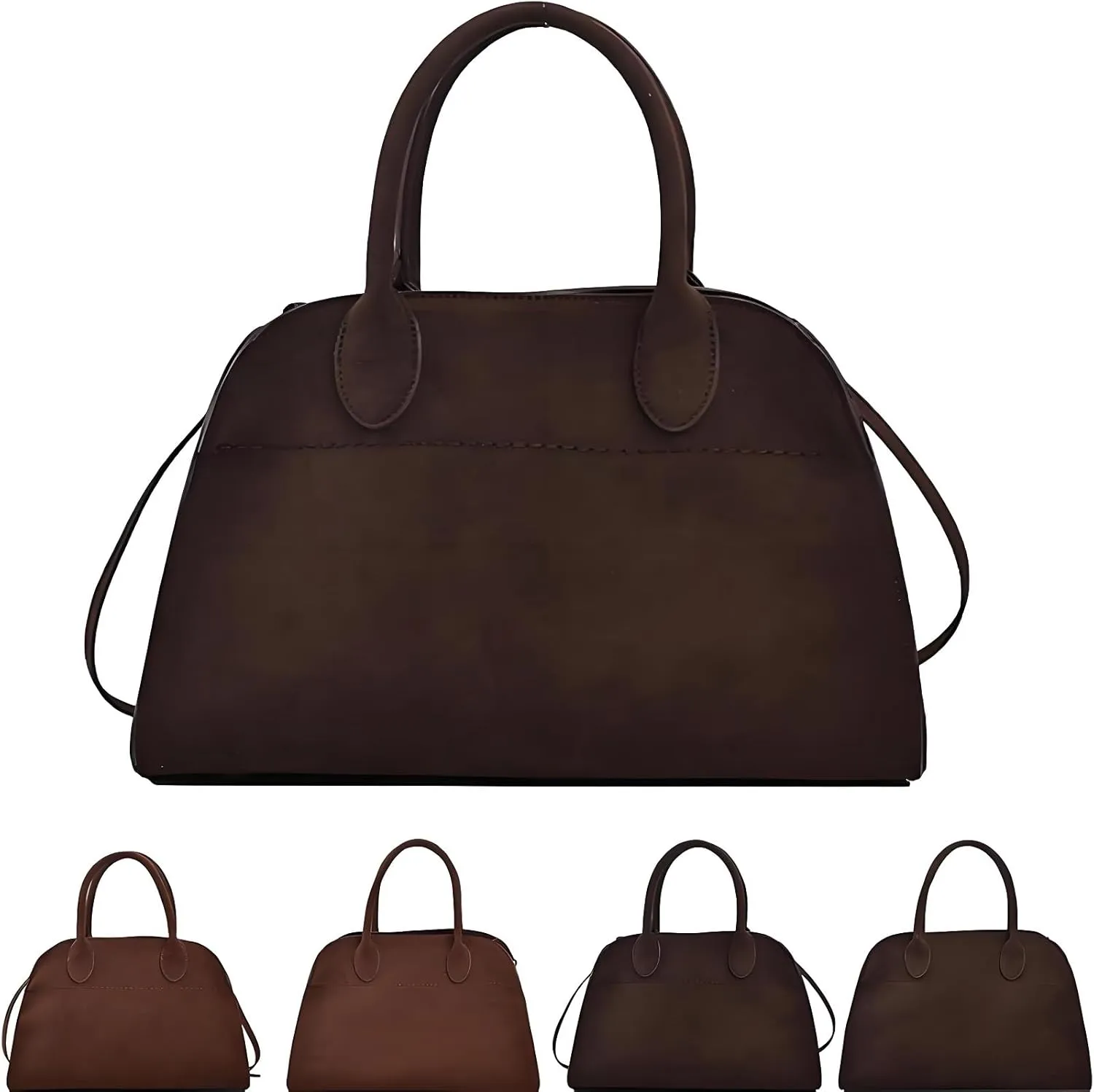 Modavo Bag, Modavo Suede Tote Bag, Faux Leather Tote Bag for Women, Vintage Shoulder Satchel Bag