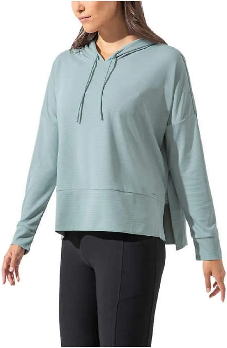 Mondetta Ladies' Ottoman Hoodie (Abiss Green, XXL)