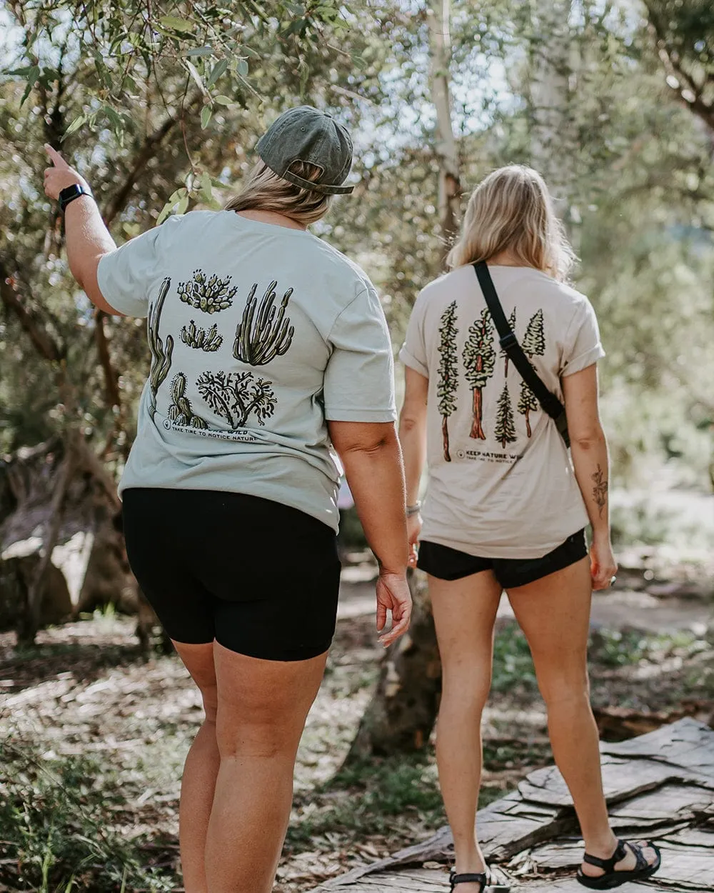 Nature Study Cacti Unisex Tee | Dusty Blue