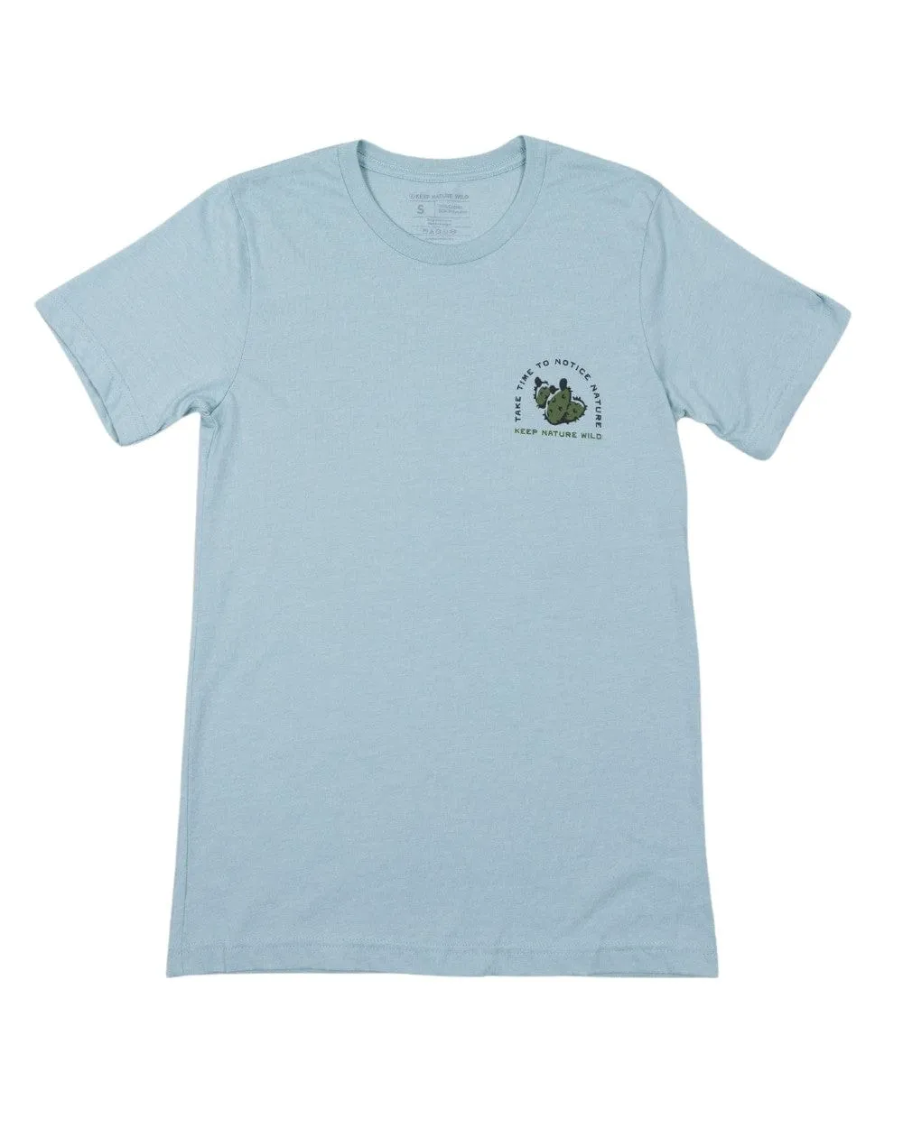 Nature Study Cacti Unisex Tee | Dusty Blue