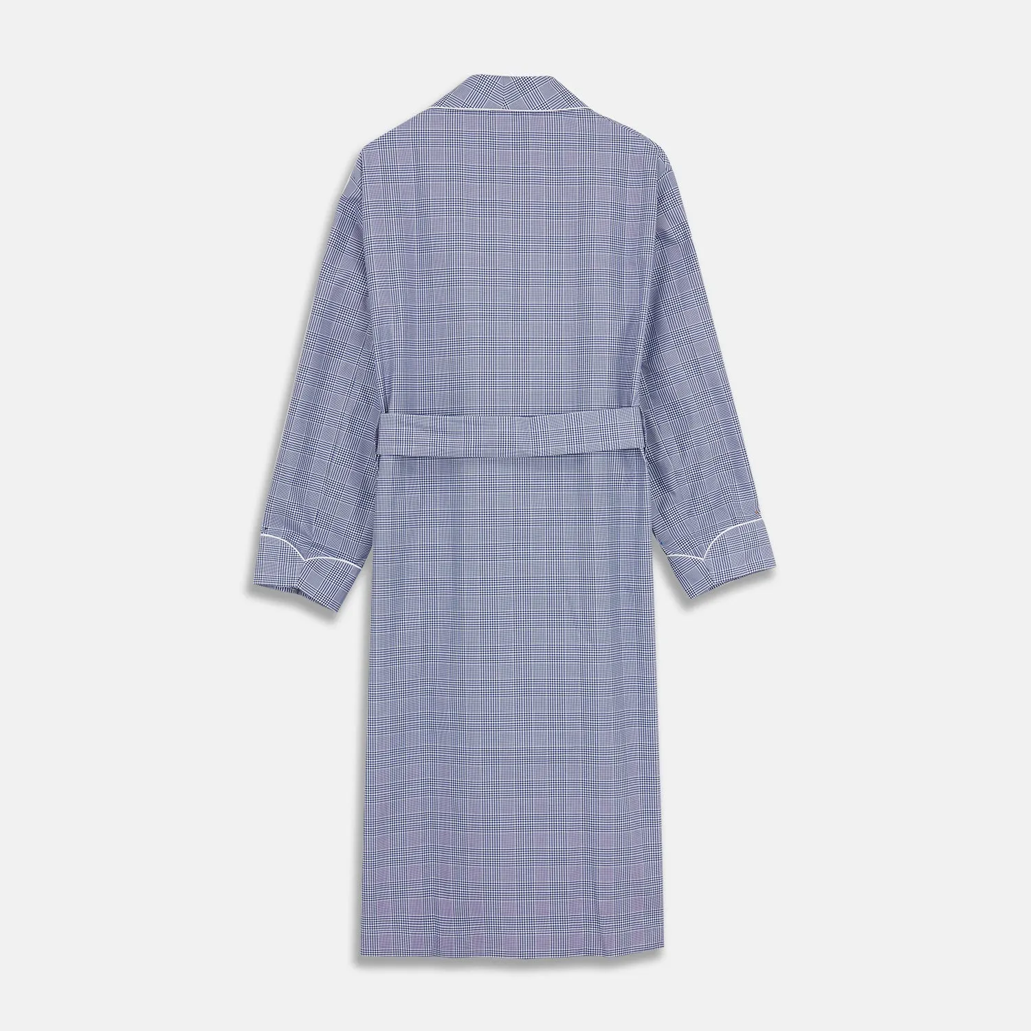 Navy Check Cotton Gown