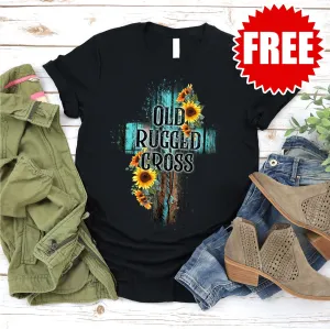 Old Rugged Cross Tee - Black - F