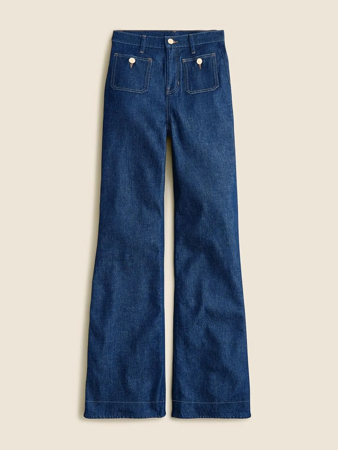 Oprah's Favorite Jeans Baggy Jeans High Waisted Wide Leg Straight Stretchy Denim Pants with Patch Pockets