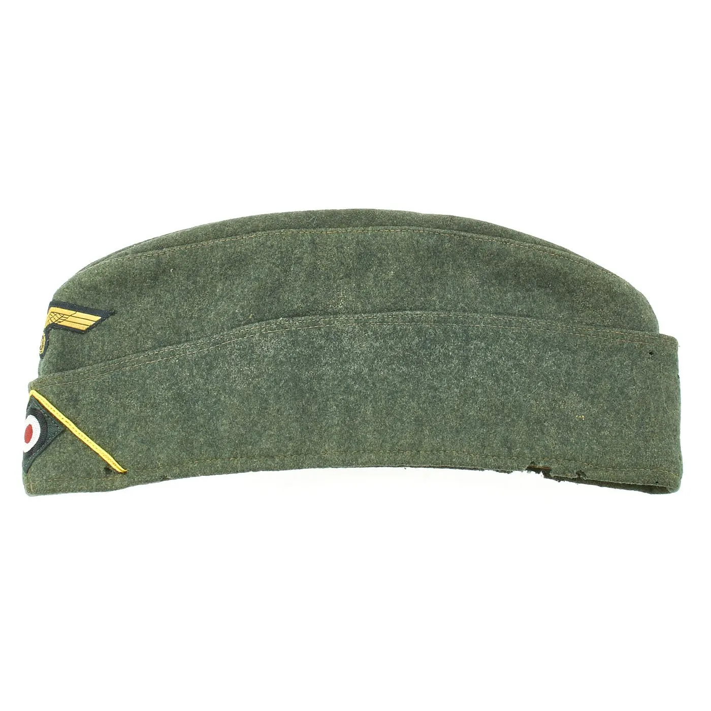 Original German WWII Kriegsmarine Coastal Artillery M38 Overseas Wool Cap size 58 1/2