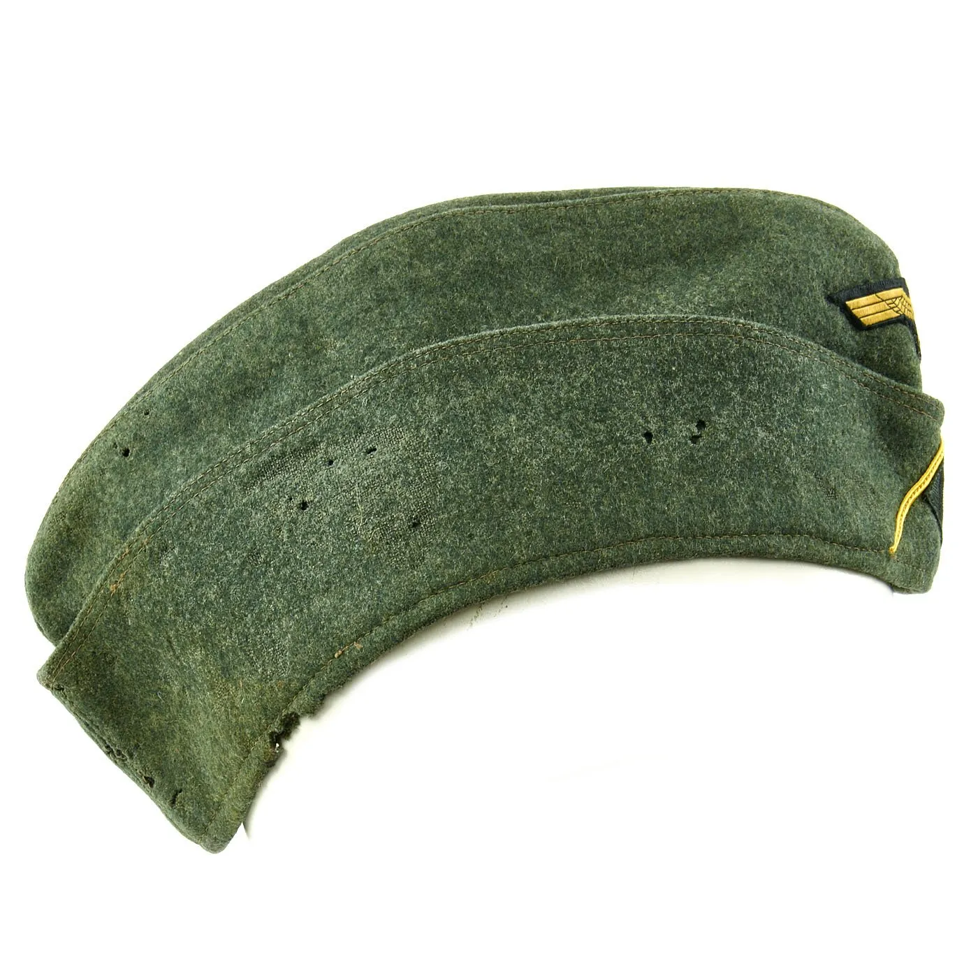 Original German WWII Kriegsmarine Coastal Artillery M38 Overseas Wool Cap size 58 1/2