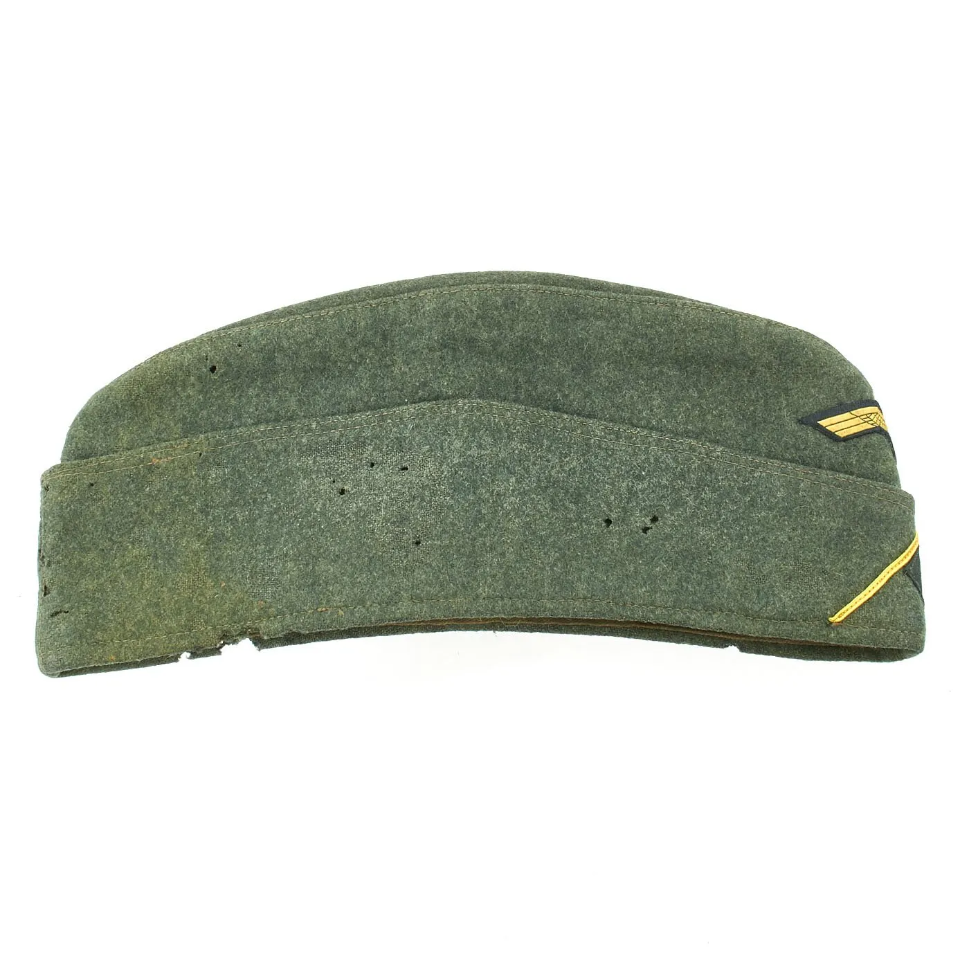 Original German WWII Kriegsmarine Coastal Artillery M38 Overseas Wool Cap size 58 1/2