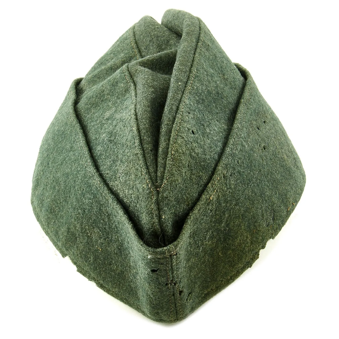 Original German WWII Kriegsmarine Coastal Artillery M38 Overseas Wool Cap size 58 1/2