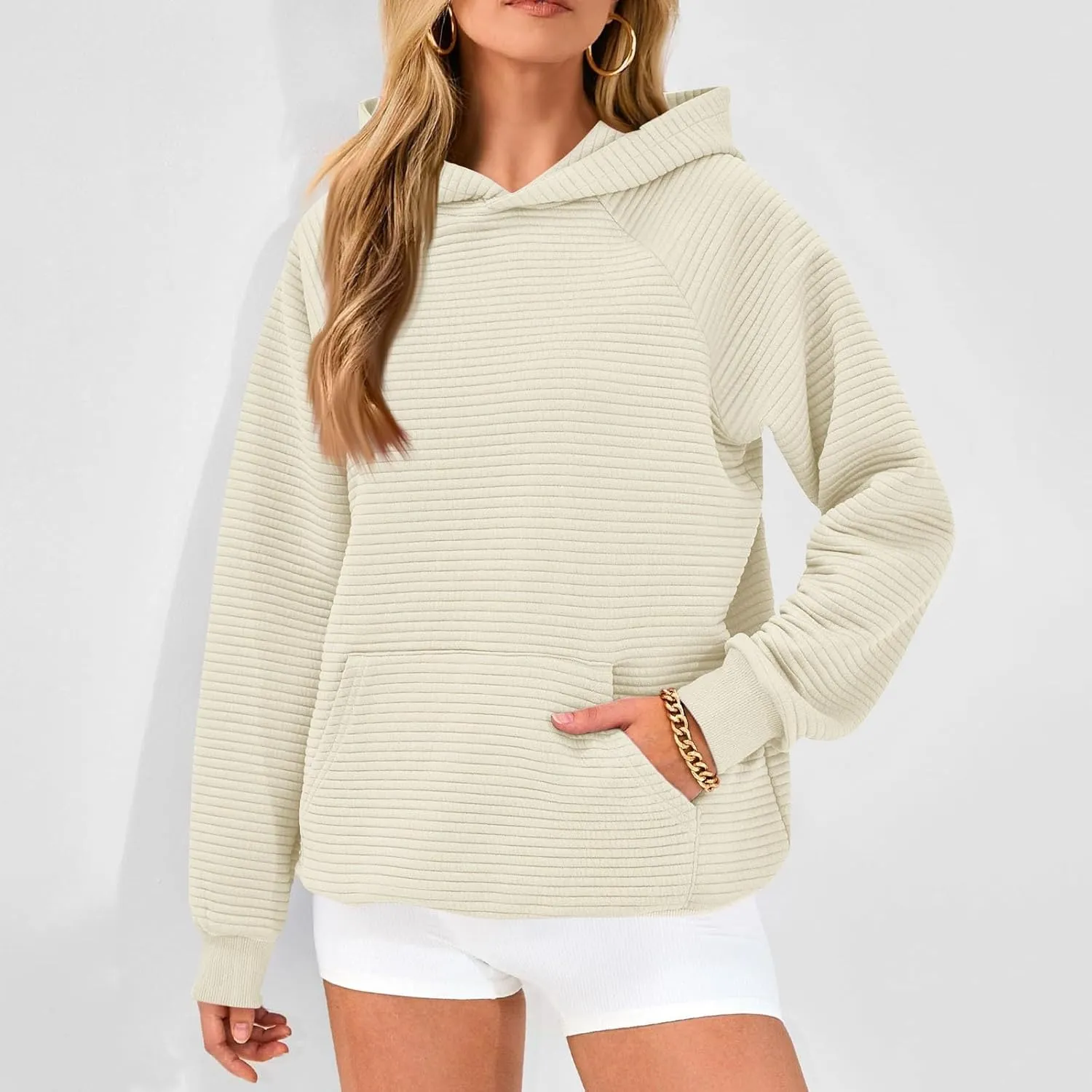 Oversized Hoodies for Women Loose Comfy Long Sleeve Hooded Sweatshirts Casual Trendy Fall Clothes with Pockets