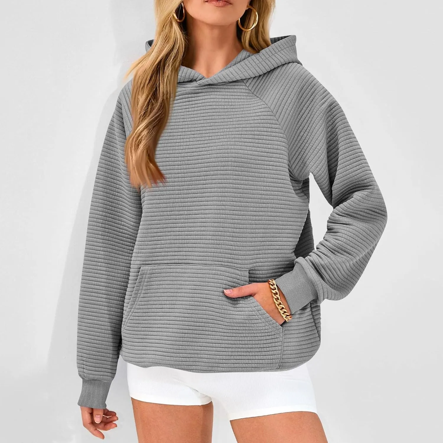 Oversized Hoodies for Women Loose Comfy Long Sleeve Hooded Sweatshirts Casual Trendy Fall Clothes with Pockets