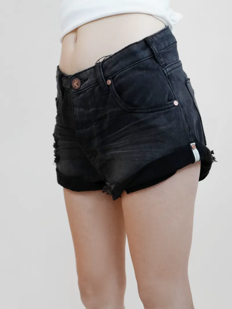 PANTHER BANDITS DENIM SHORTS