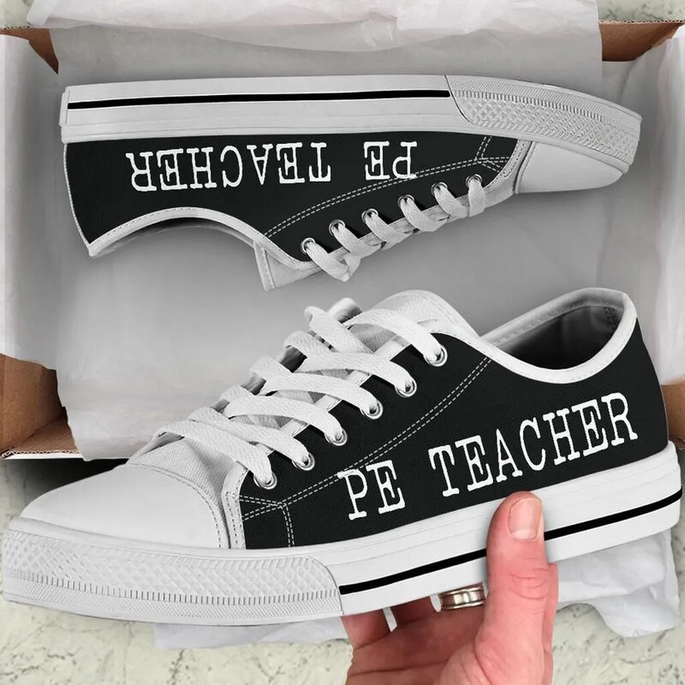 Pe Teacher Strong Red Black Shoes, Teacher Shoes, Low Top Sneakers