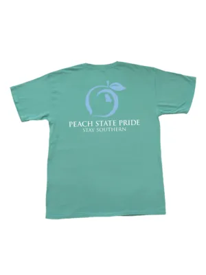 Peach State Pride | YOUTH Classic Stay Southern Tee - Seafoam