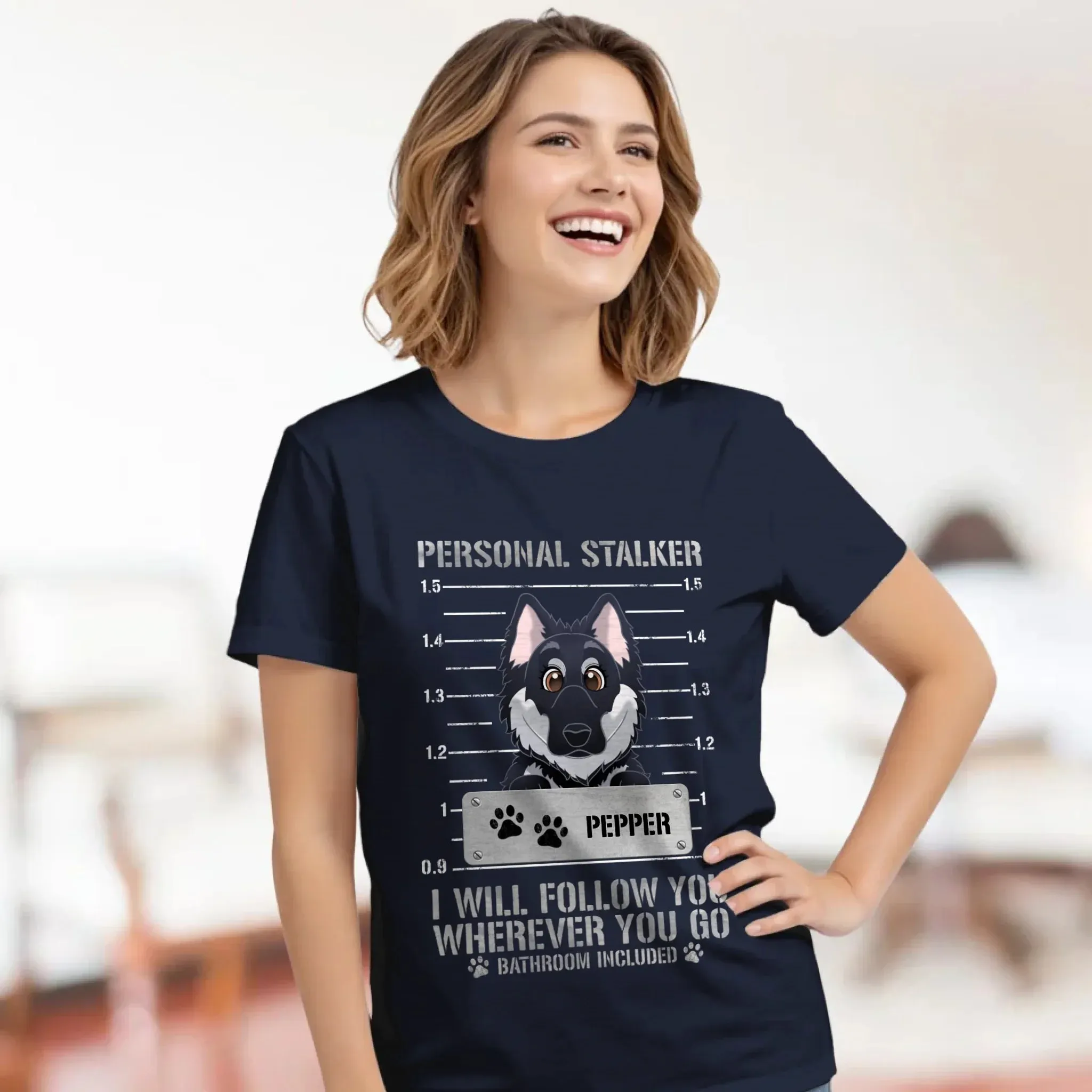 Personal Stalker - Custom Pet - Personalized Gifts For Dog Lovers - Family T-Shirt