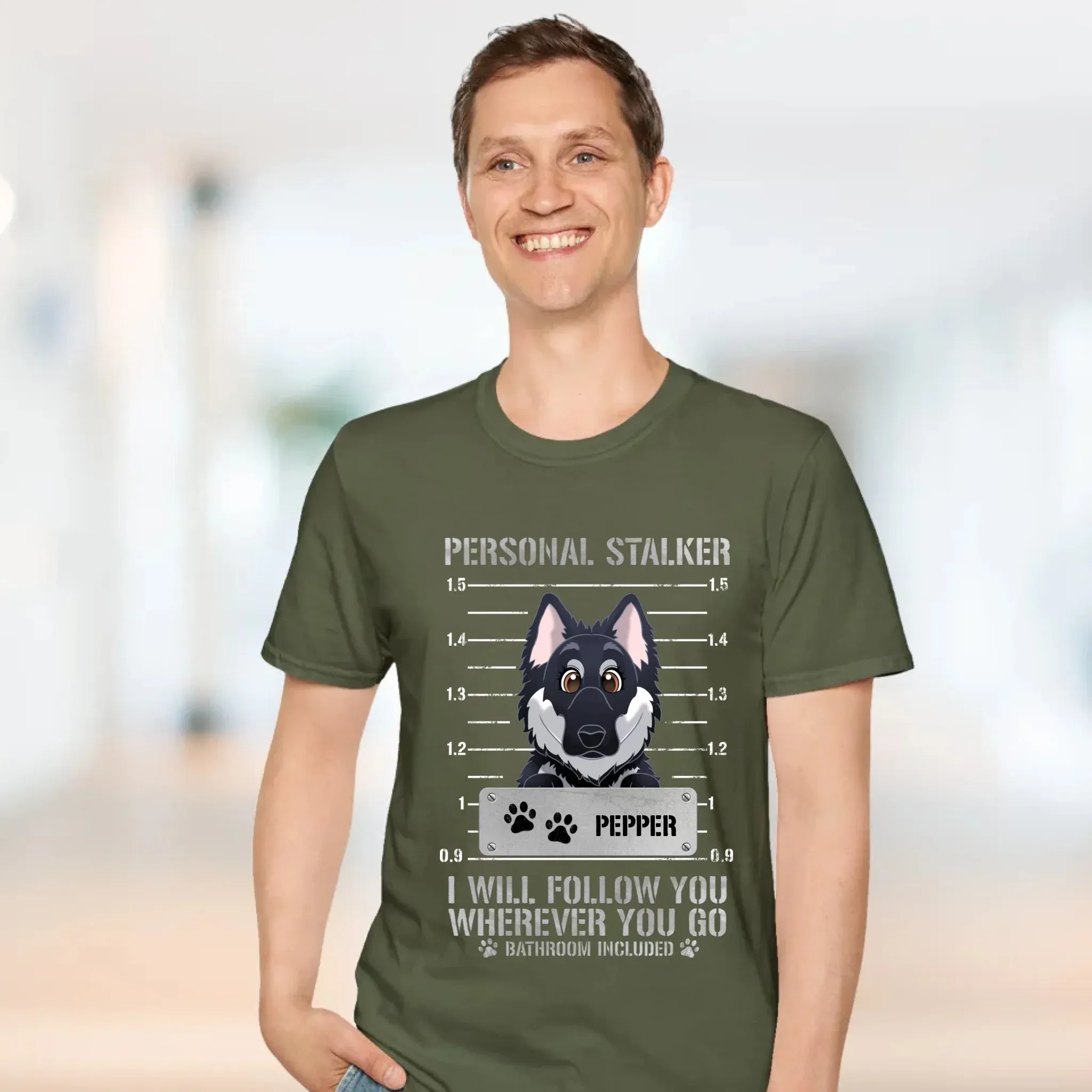 Personal Stalker - Custom Pet - Personalized Gifts For Dog Lovers - Family T-Shirt