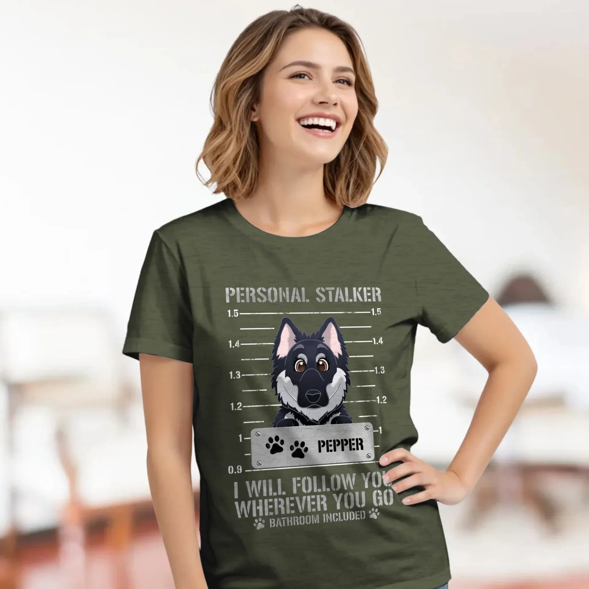 Personal Stalker - Custom Pet - Personalized Gifts For Dog Lovers - Family T-Shirt