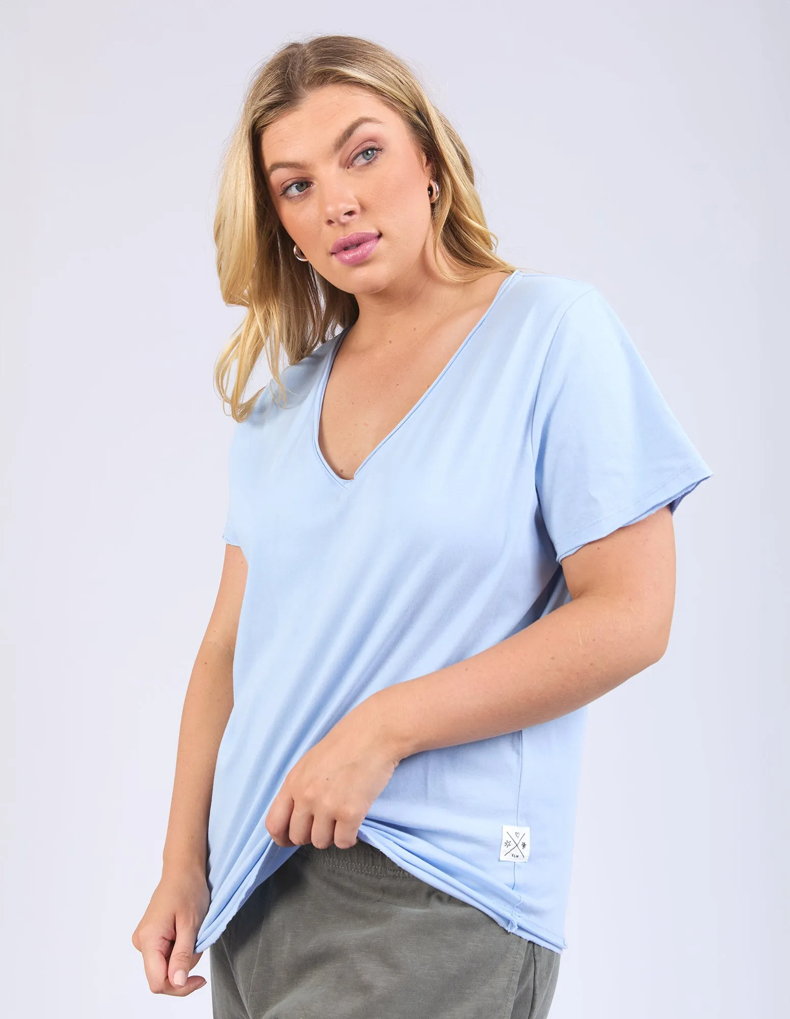 Pima V Tee - Dream Blue
