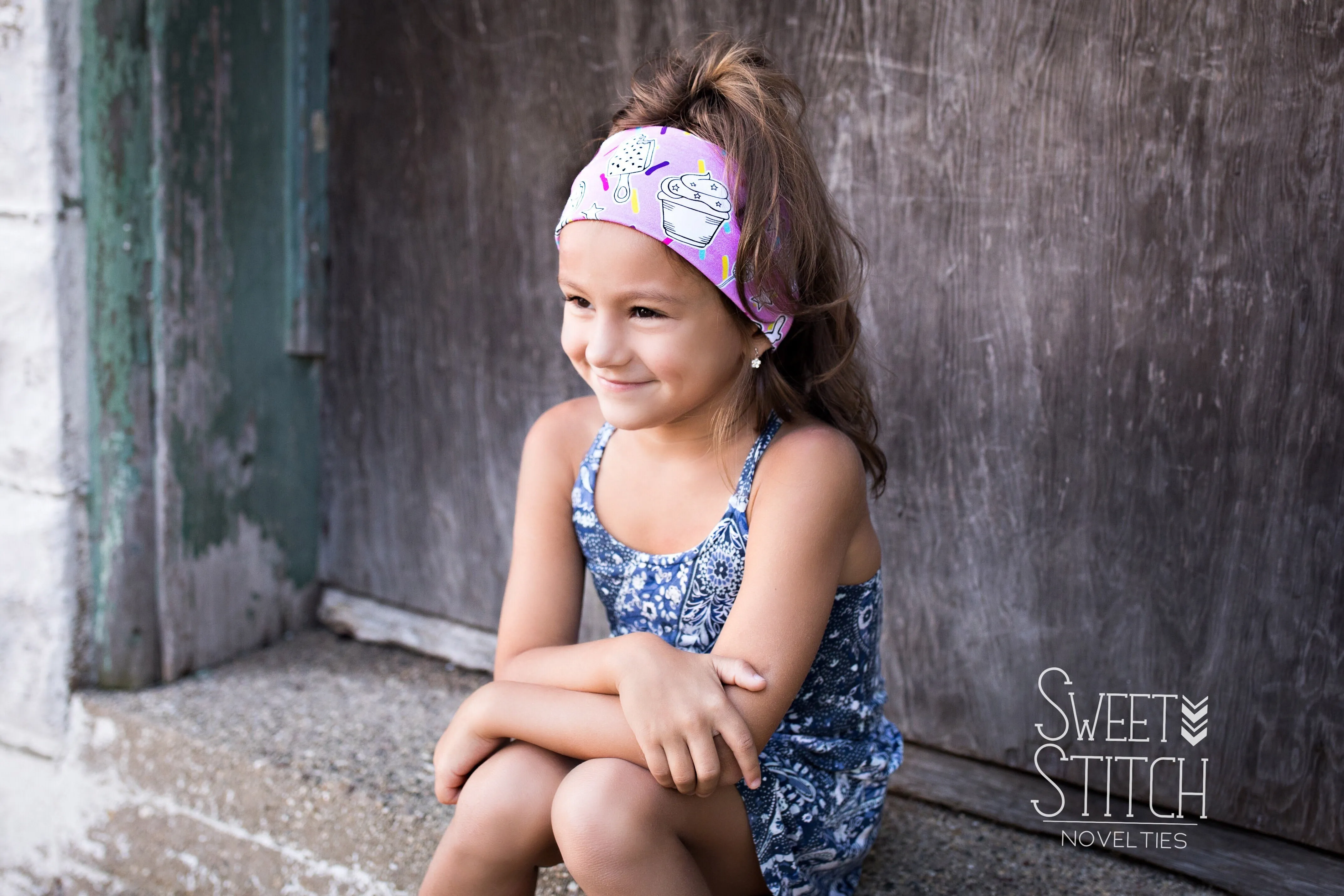 Pink Camping Headband-Twist or Sport | Sweet Stitch Novelties