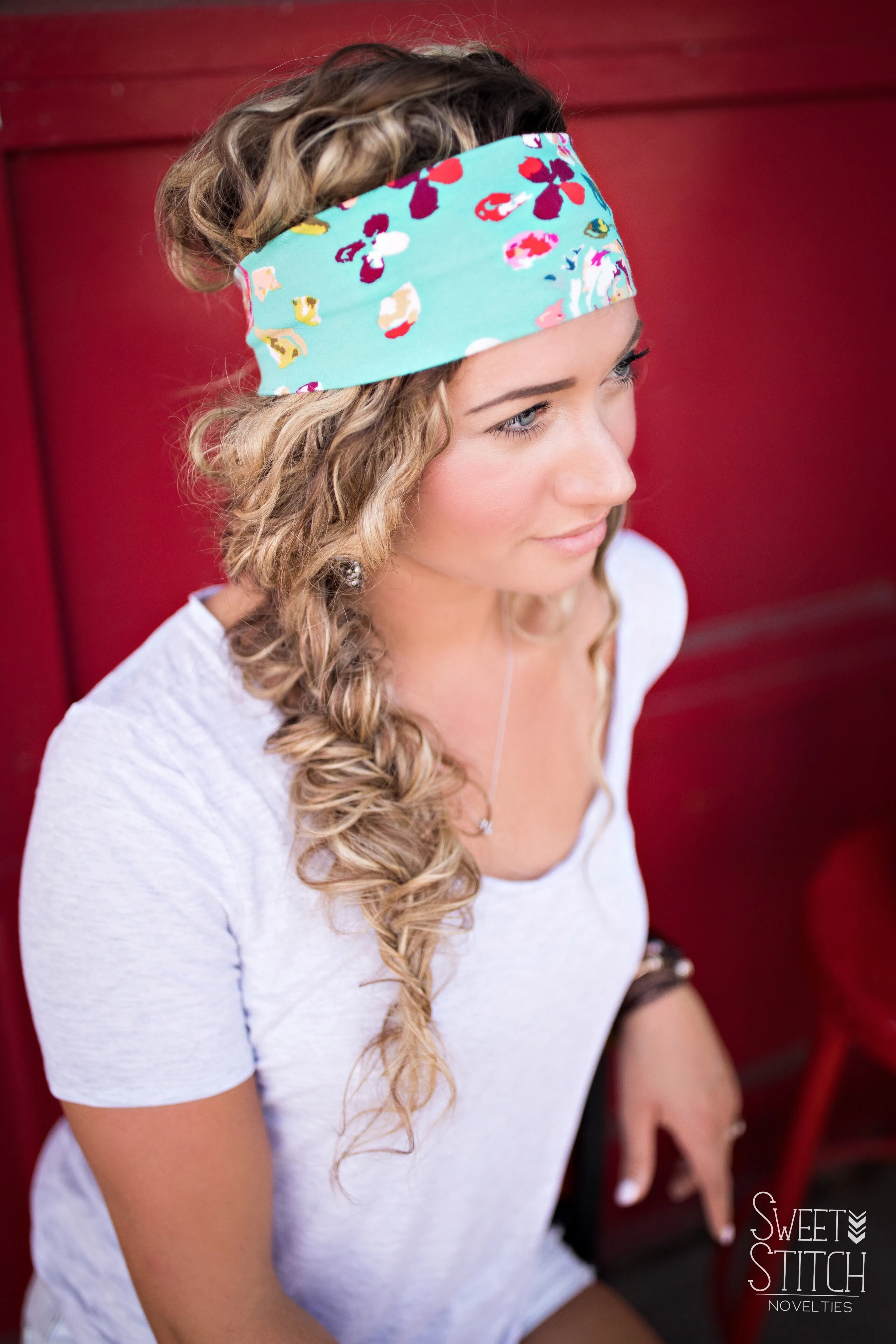 Pink Camping Headband-Twist or Sport | Sweet Stitch Novelties