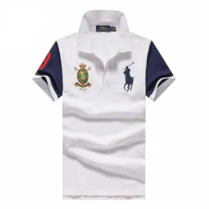 PRL Custom Fit Crown Big Pony 1967 White polo Shirt