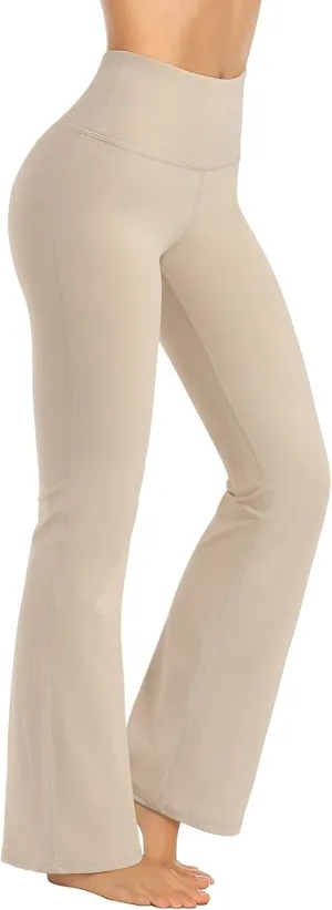Promover Bootcut Yoga Pants for Women High Waist Dress Pants Flare Leggings 29" 31" 33" Workout Pant for Casual Work