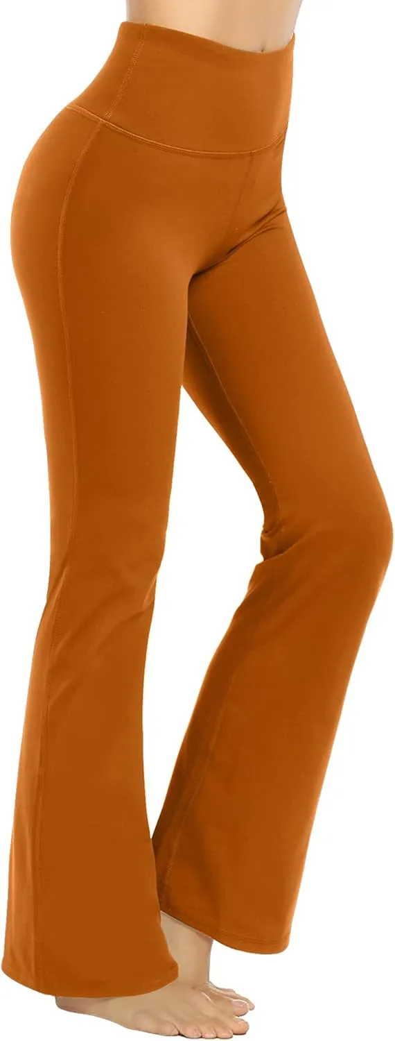 Promover Bootcut Yoga Pants for Women High Waist Dress Pants Flare Leggings 29" 31" 33" Workout Pant for Casual Work