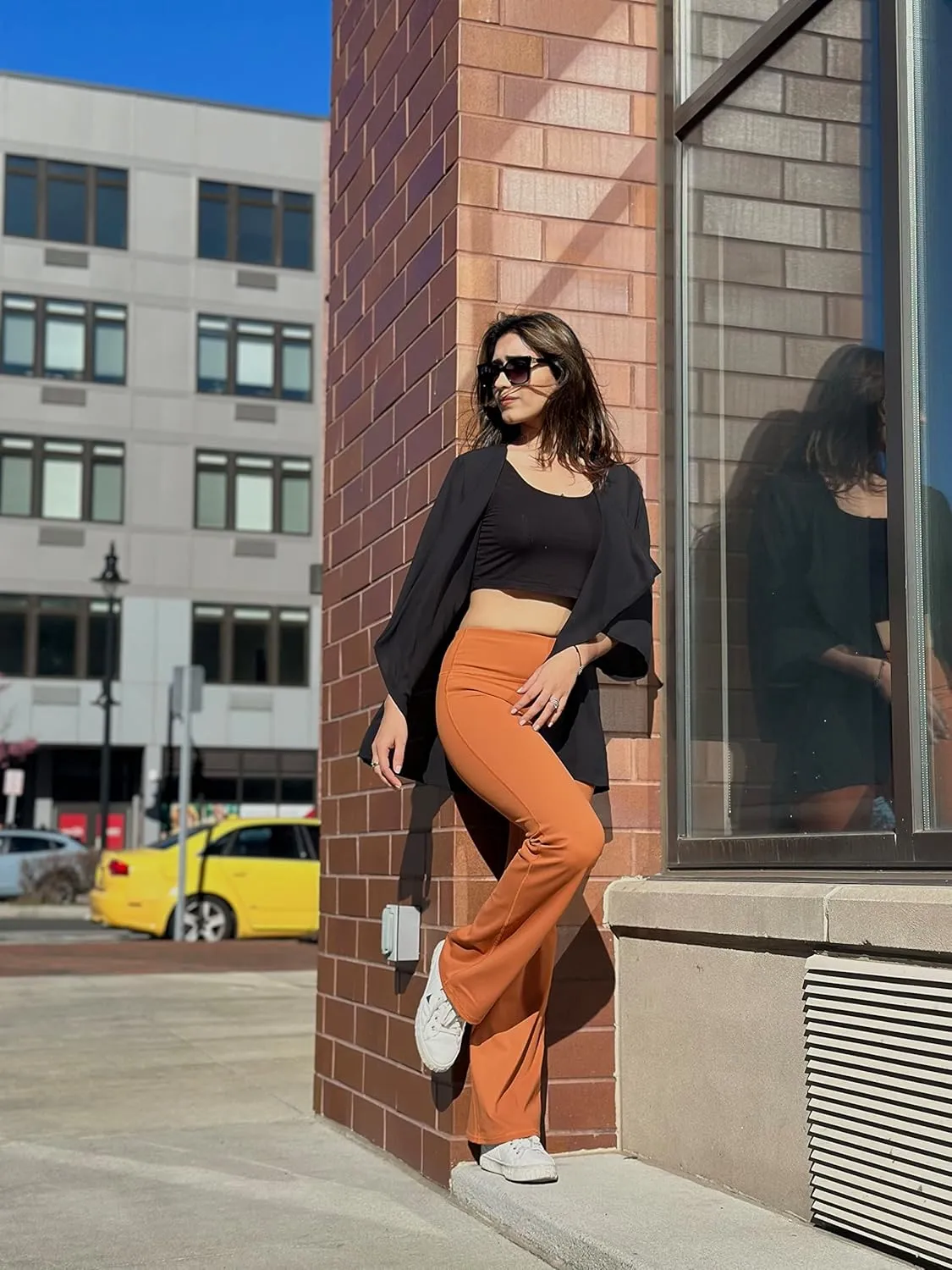Promover Bootcut Yoga Pants for Women High Waist Dress Pants Flare Leggings 29" 31" 33" Workout Pant for Casual Work