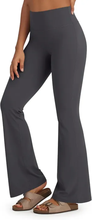 Promover Bootcut Yoga Pants for Women High Waist Dress Pants Flare Leggings 29" 31" 33" Workout Pant for Casual Work