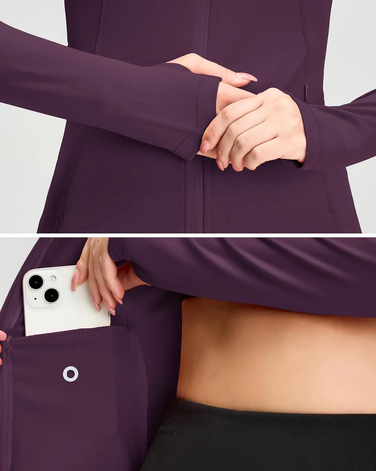 QUEENIEKE Womens Running Jackets Athletic Workout Scrub Jacket Track Full Zip Up Gym for Women Yoga Top