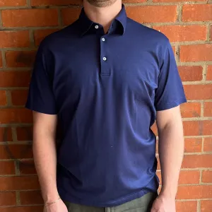 Regent - Polo Shirt - Short Sleeve - Italian Cotton - Navy Blue