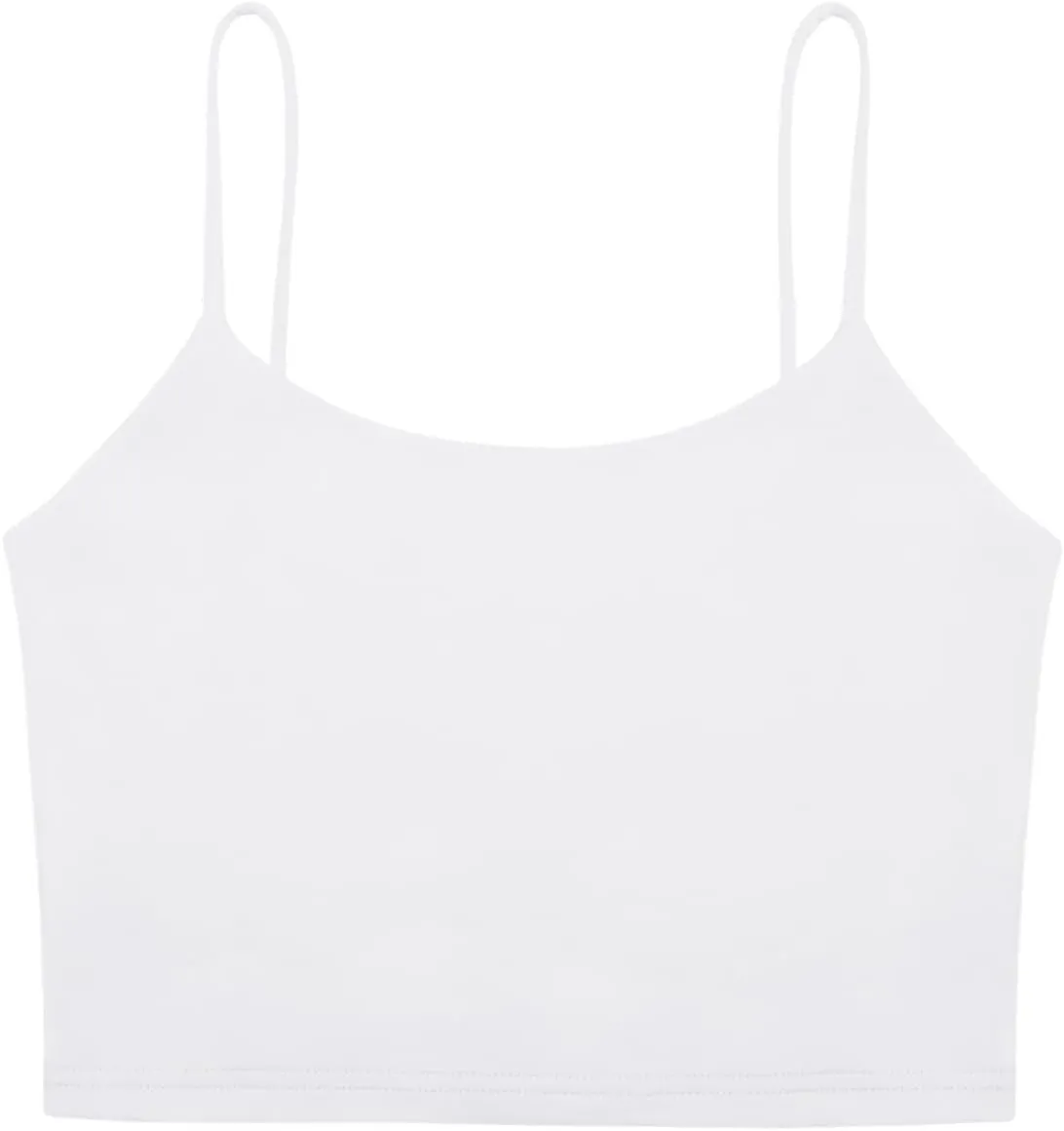 REORIA Women's Sexy Adjustable Spaghetti Strap Double Lined Seamless Camisole Tank Yoga Basic Crop Tops