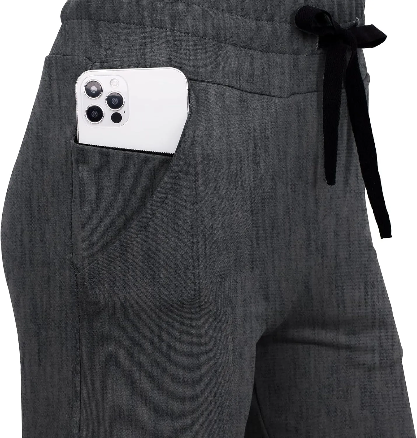 RESHE Women's Capri Yoga Pants Loose Soft Drawstring Workout Sweatpants Causal Lounge Pants with Pockets