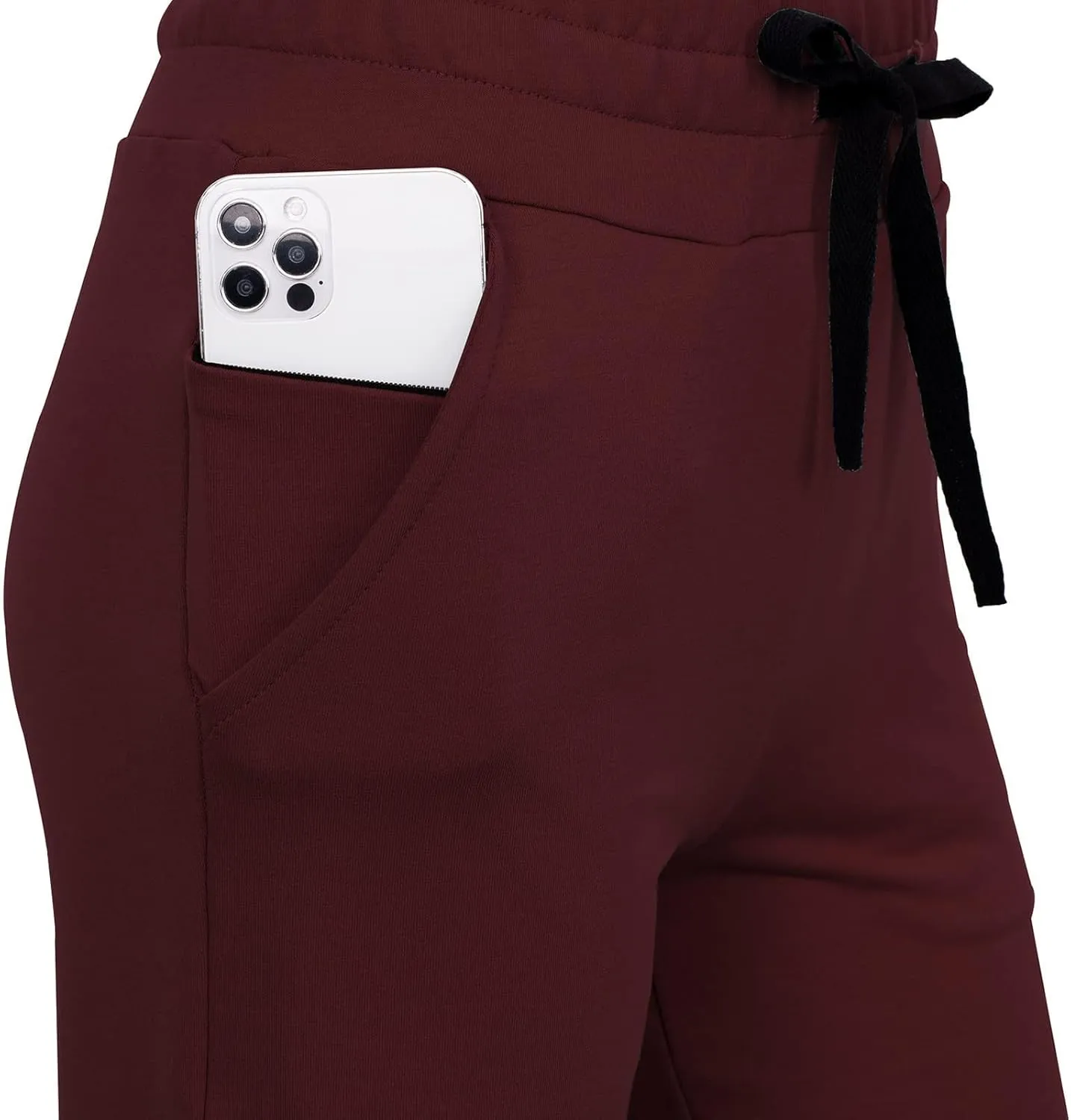 RESHE Women's Capri Yoga Pants Loose Soft Drawstring Workout Sweatpants Causal Lounge Pants with Pockets
