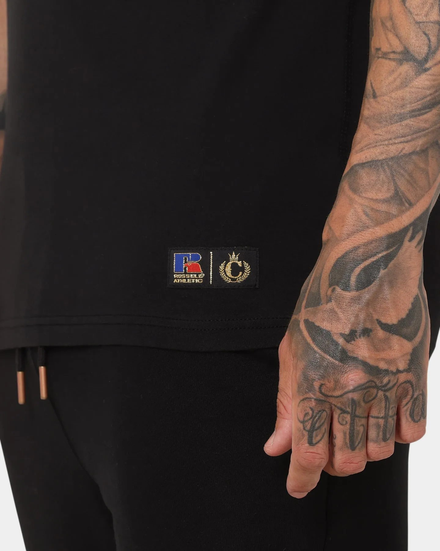 Russell Athletic Russell Athletic X Culture Kings College Athletic T-Shirt Black/Gold