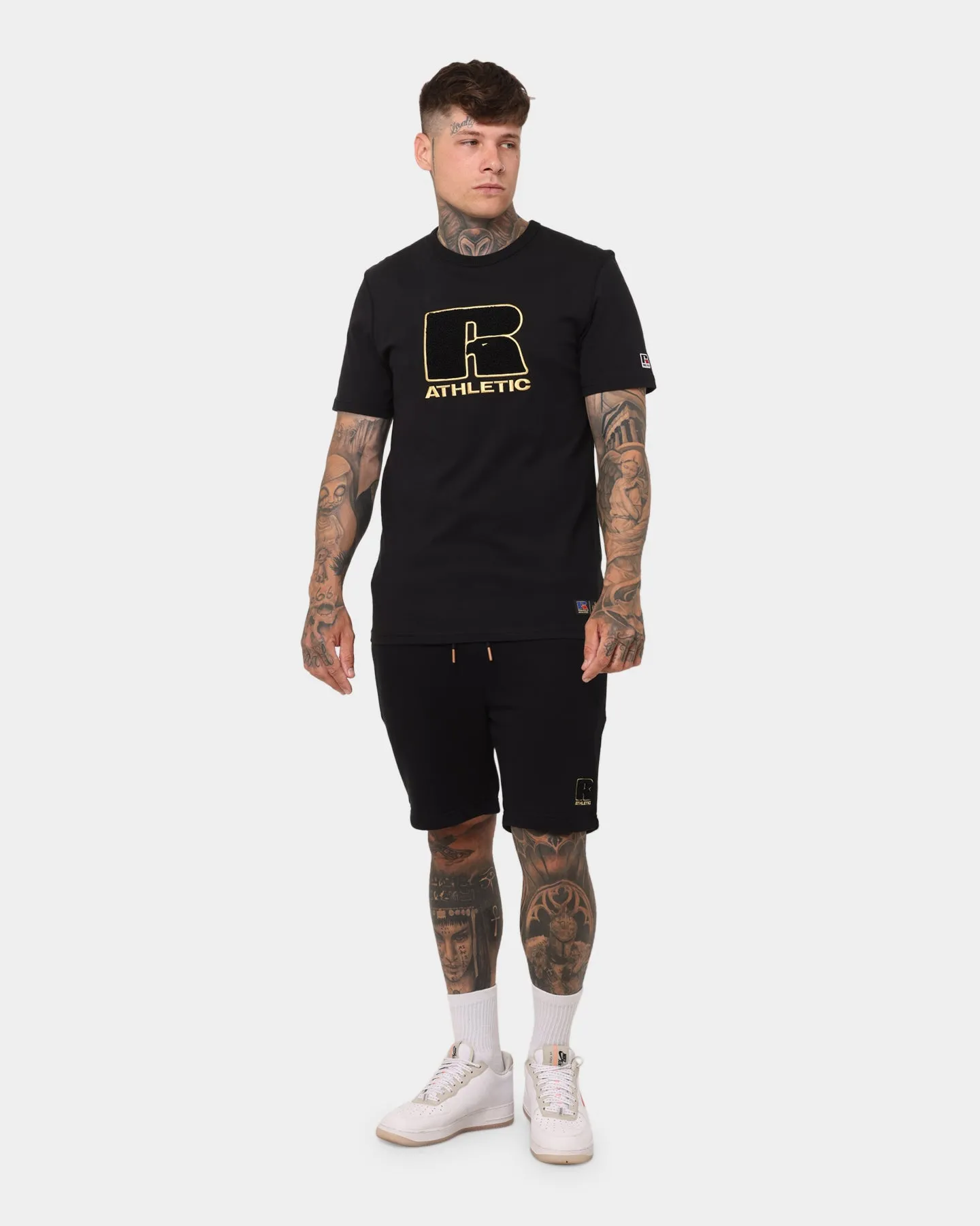 Russell Athletic Russell Athletic X Culture Kings College Athletic T-Shirt Black/Gold