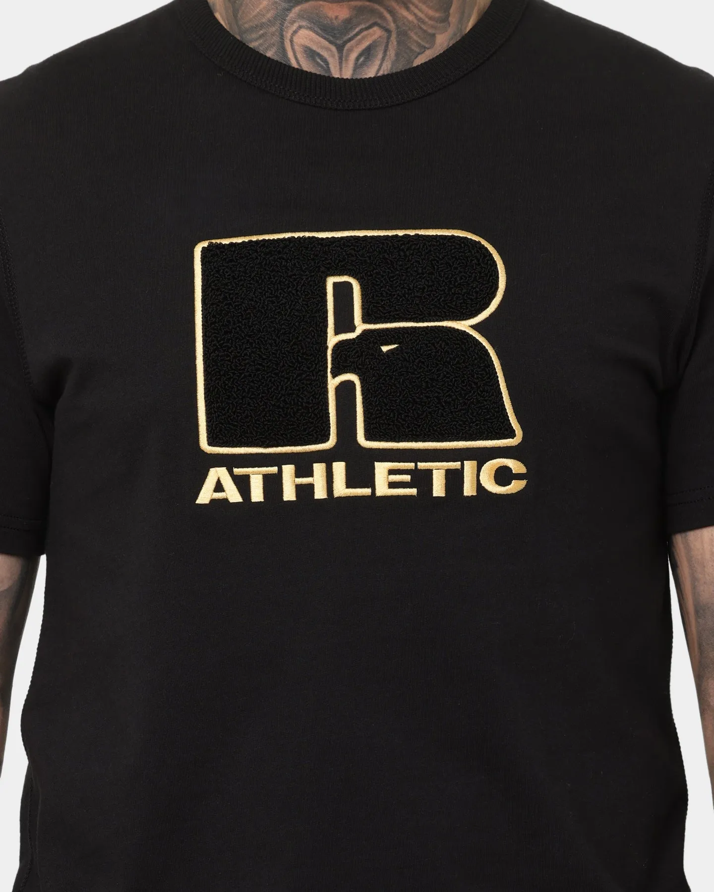 Russell Athletic Russell Athletic X Culture Kings College Athletic T-Shirt Black/Gold