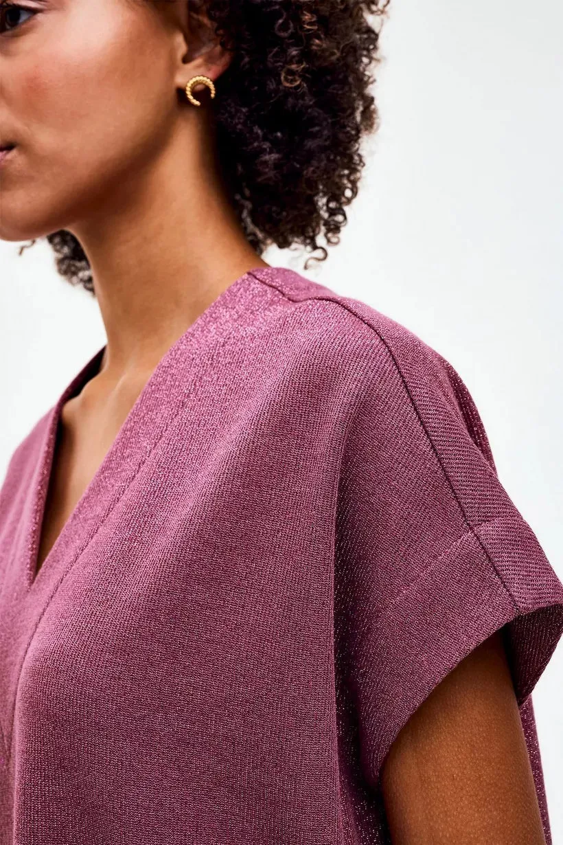 Saba Dress Donkerroze