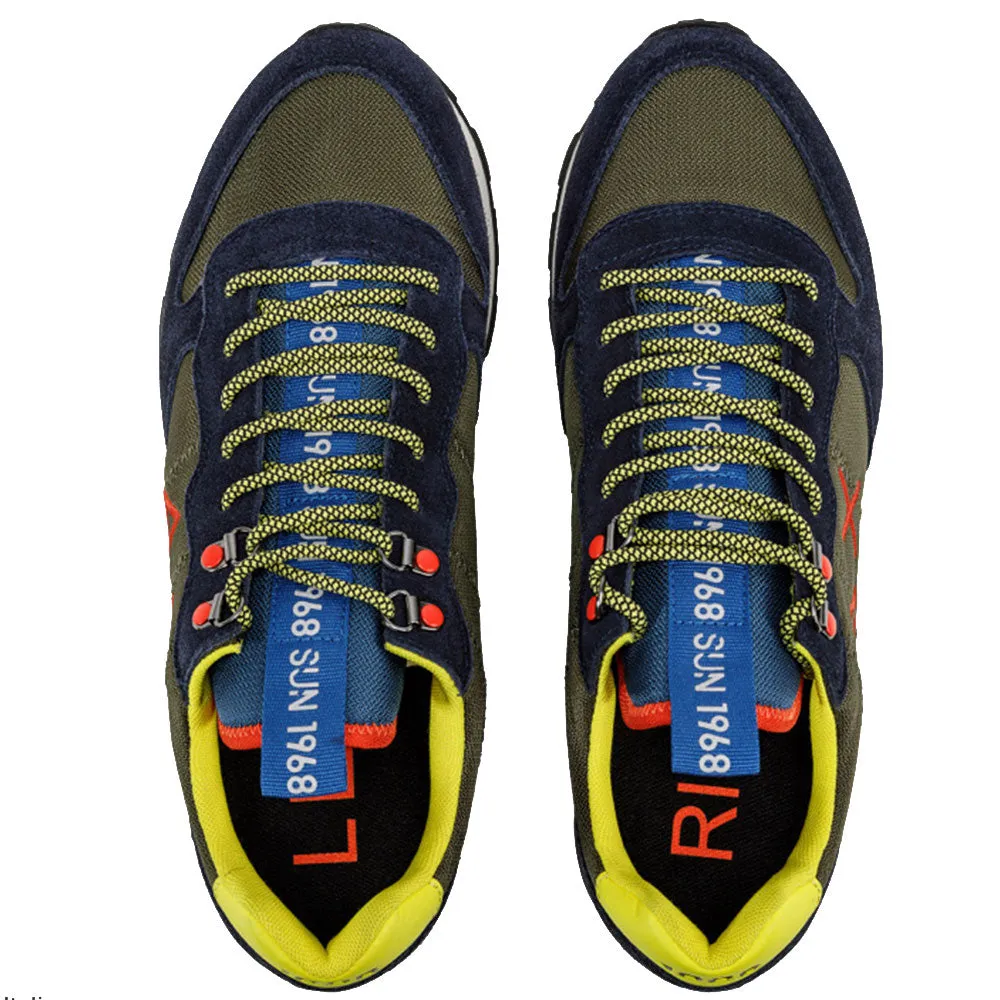 Scarpe Uomo Sun68 Sneakers Tom Goes Camping Colore Dark Military - Navy Blue